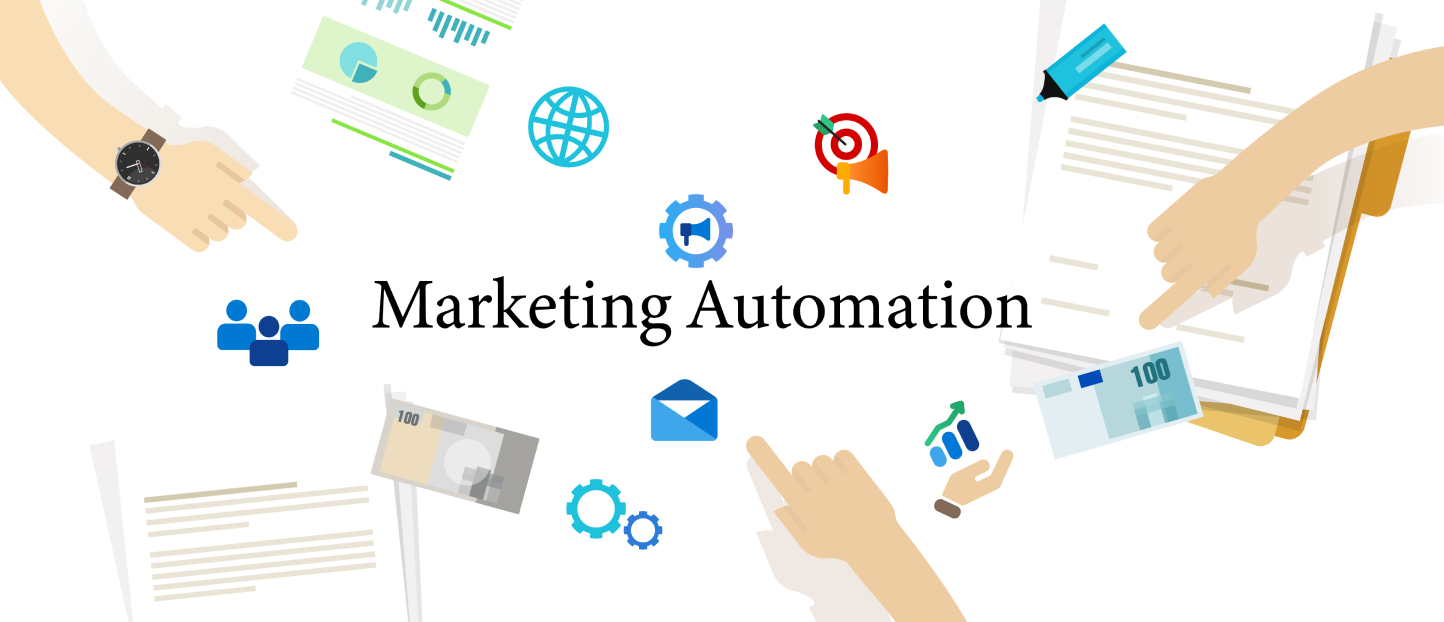 CRM and marketing automation dashboard