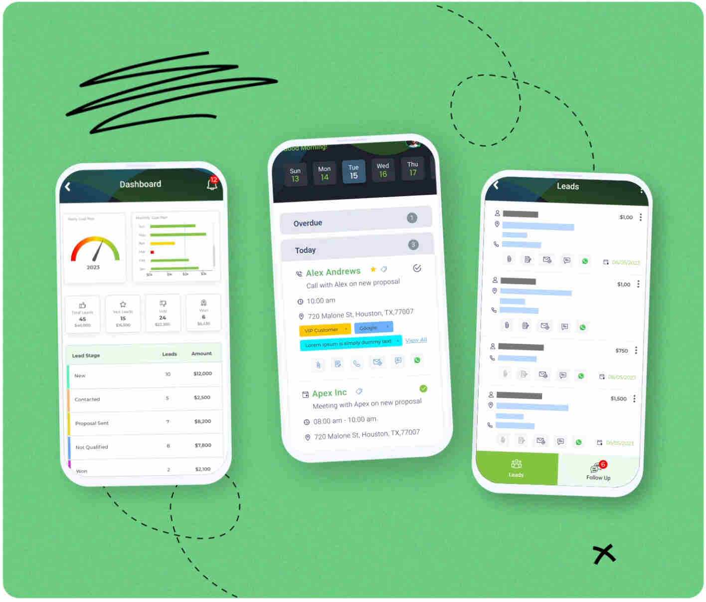 Mobile view of a website using Workpex